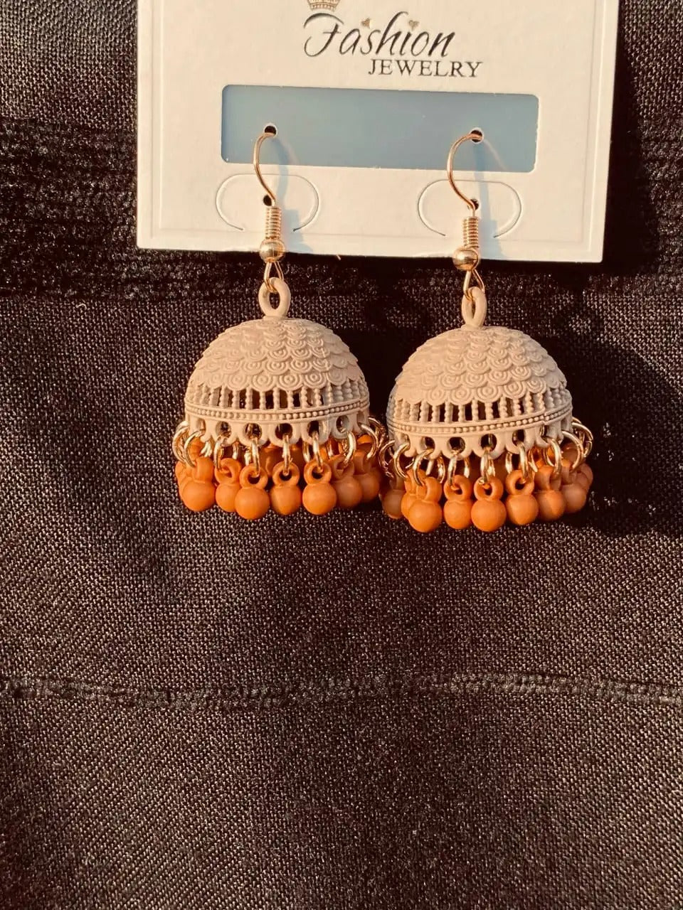 *Handcrafted Terracotta Bead Earrings – Stylish and Trendy*