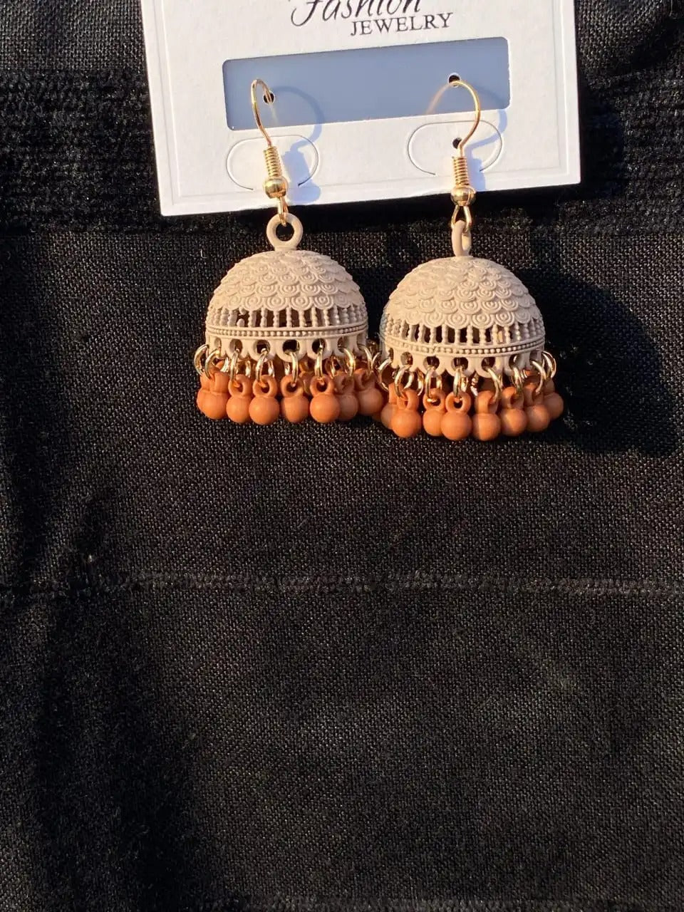 *Handcrafted Terracotta Bead Earrings – Stylish and Trendy*