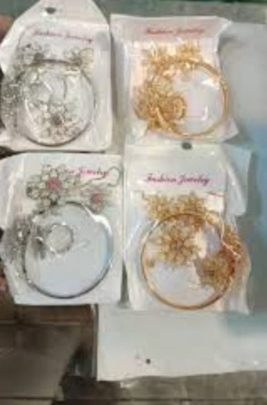 Sparkling Hoop Earring Set - Gold &amp; Silver&nbsp;