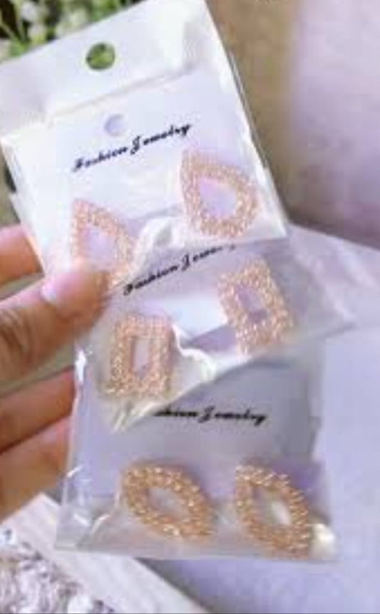 Sparkling Rhinestone Earring Set - 12 Pairs of Glamorous Fashion Jewelry