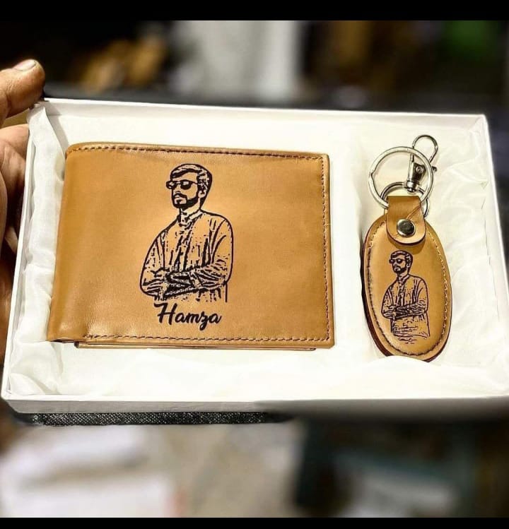 Men's Customized Keychain, Pen &amp; Wallet Set – A Timeless Personalized Gift!