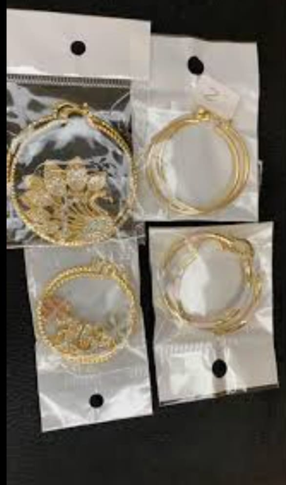 Sparkling Hoop Earring Set - Gold &amp; Silver&nbsp;